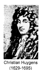 Portrait gravé de Christian Huygens, en perruque longue, légendé de ses dates, 1629-1695.