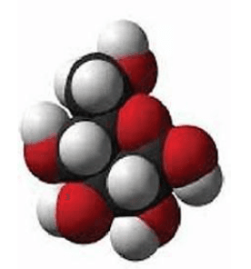 Modèle moléculaire du glucose C6H12O6